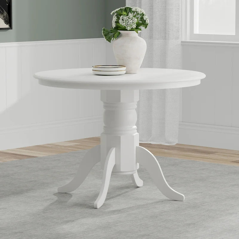 42 Round Wood Pedestal Dining Table