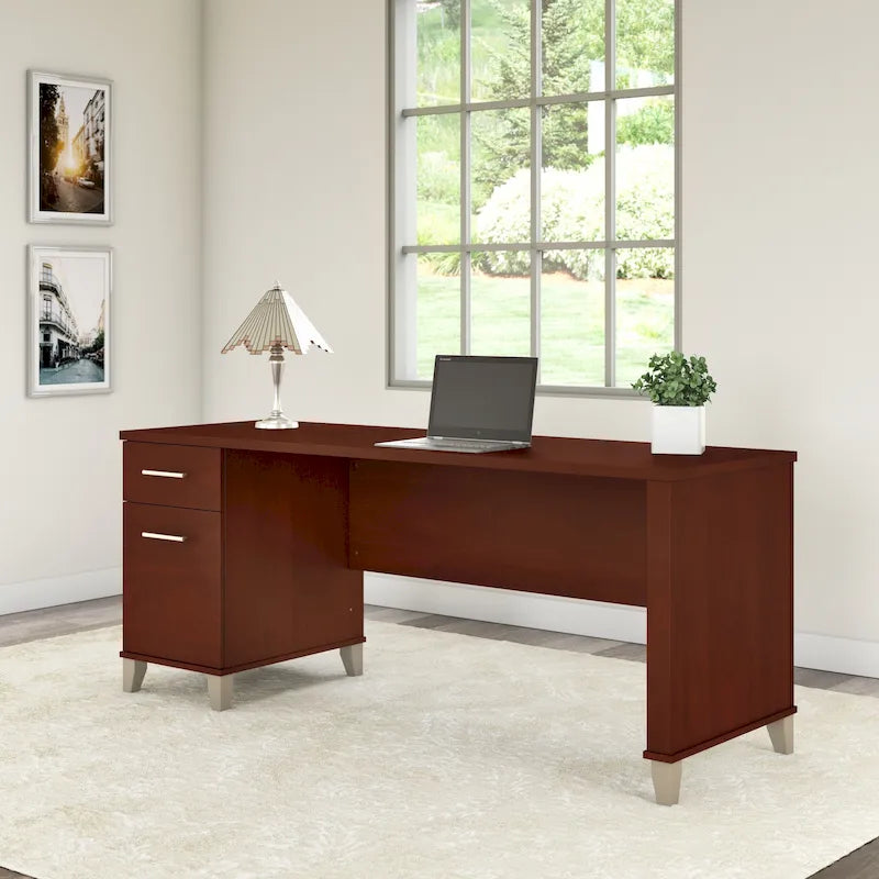 72W Office Desk with Storage Drawers