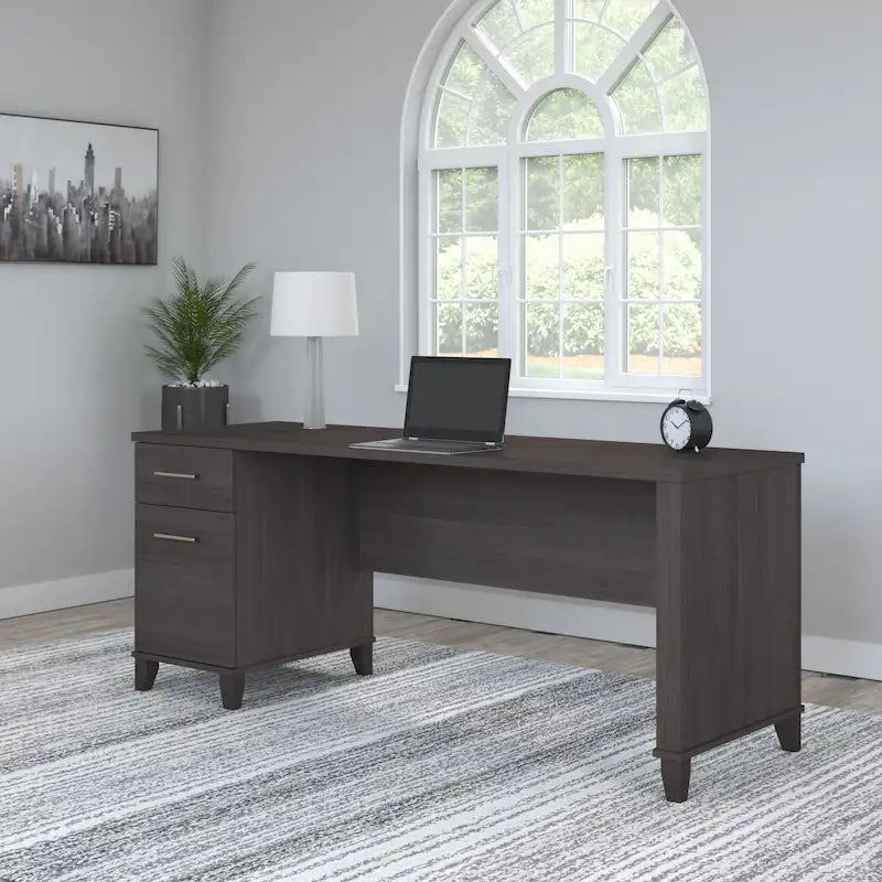 72W Office Desk with Storage Drawers