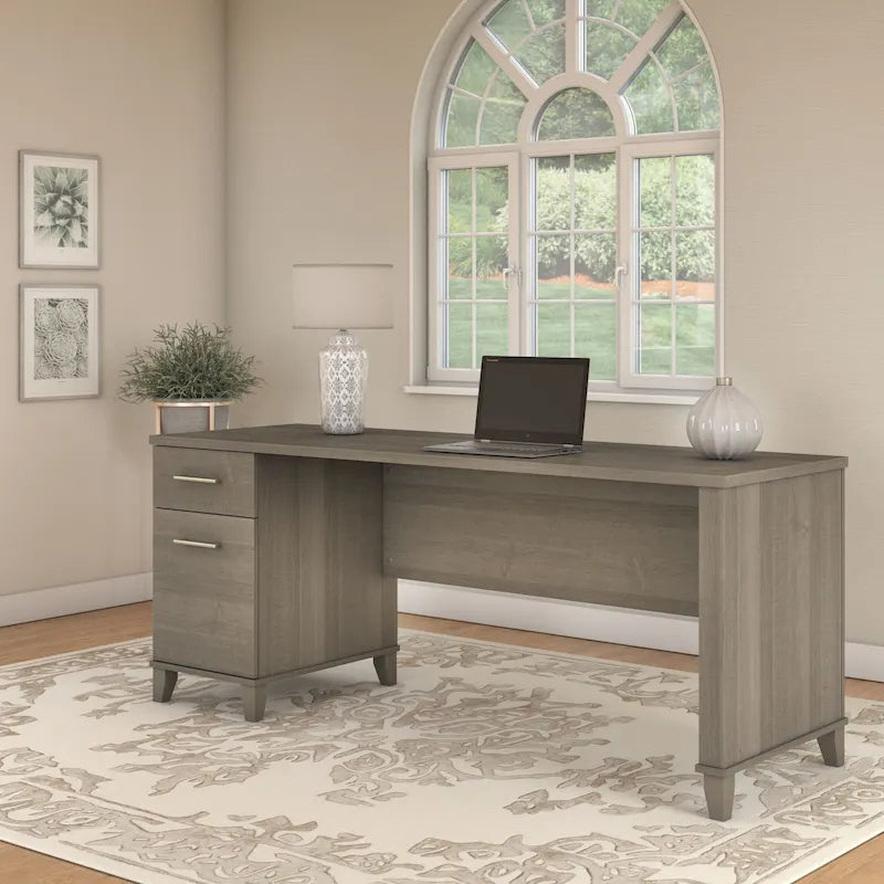 72W Office Desk with Storage Drawers