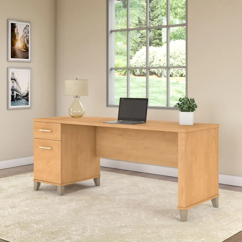 72W Office Desk with Storage Drawers