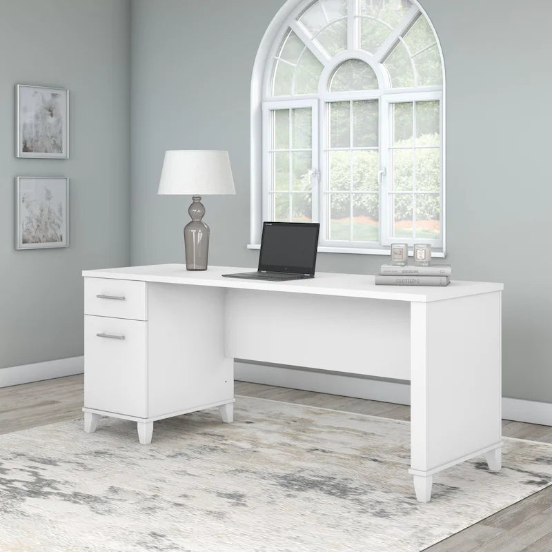 72W Office Desk with Storage Drawers