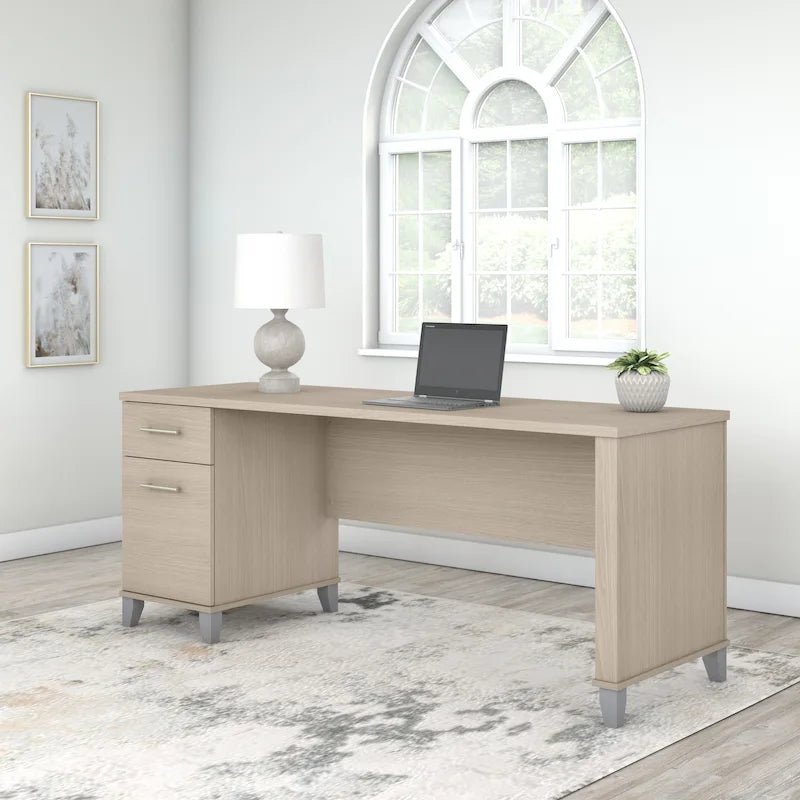 72W Office Desk with Storage Drawers