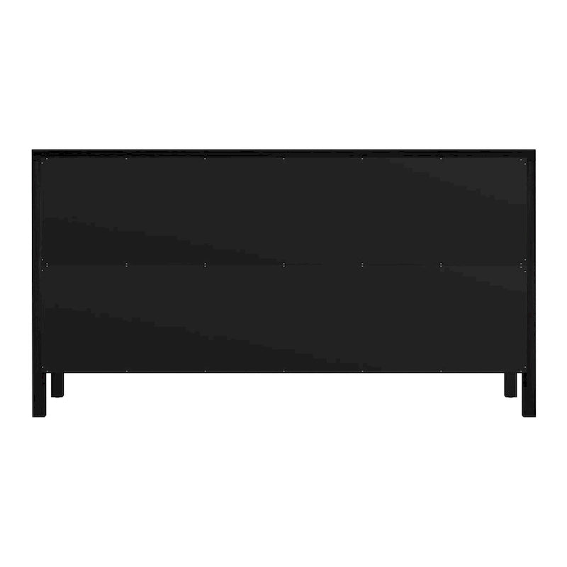 6-Drawer Wood Wide Dresser