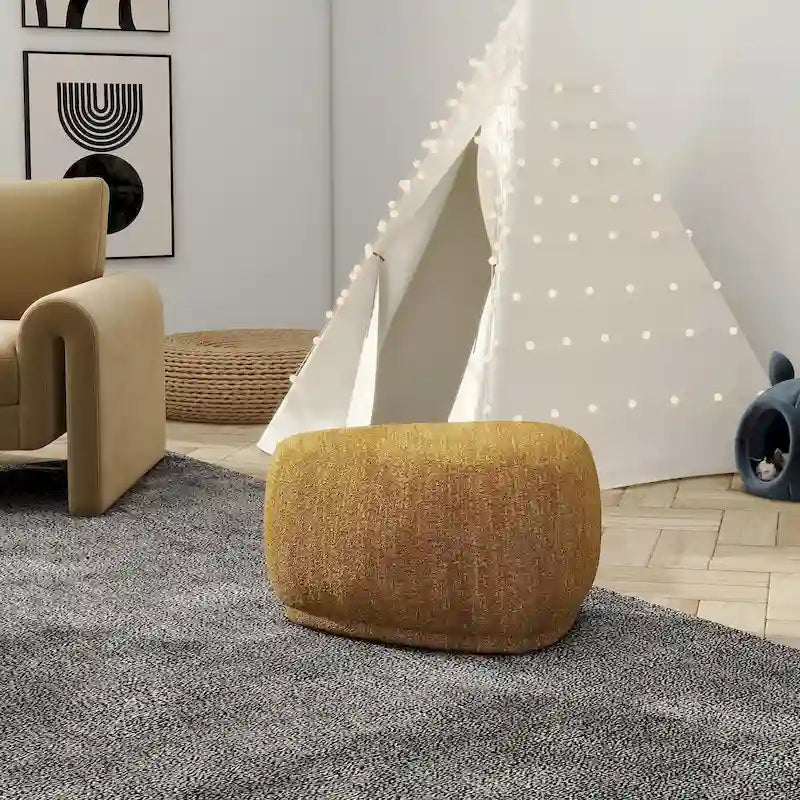 26 Rounded Triangle Cocktail Ottoman