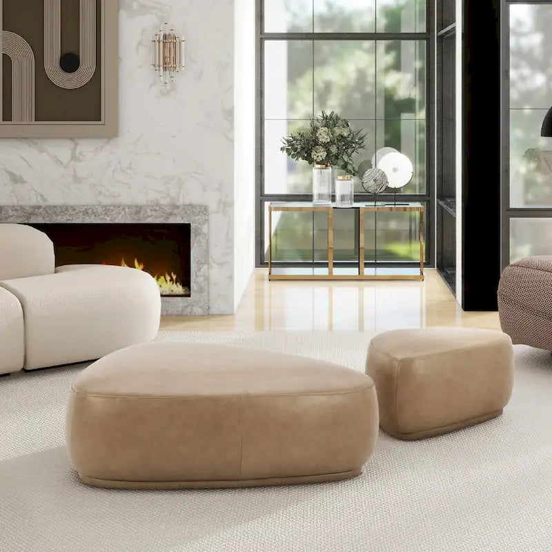 26 Rounded Triangle Cocktail Ottoman