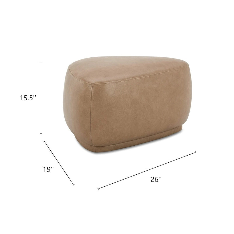 26 Rounded Triangle Cocktail Ottoman