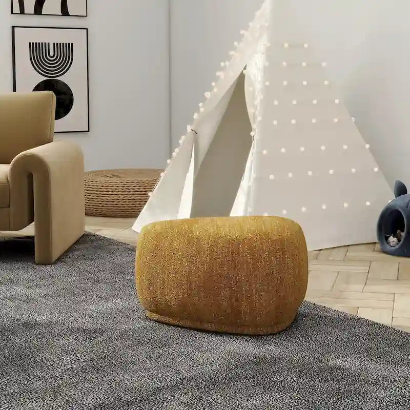 26 Rounded Triangle Cocktail Ottoman