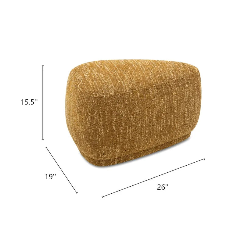26 Rounded Triangle Cocktail Ottoman